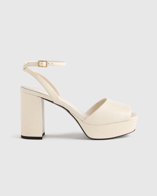 Italian Leather Platform 115mm Block Heel - US 5303