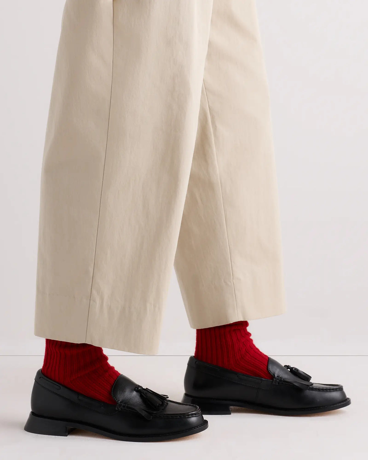 Italian Leather Tassel Loafer - US 5067