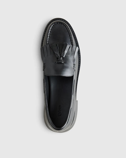 Italian Leather Tassel Loafer - US 5067