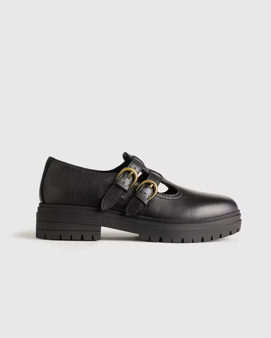 Italian Leather Lug Sole Mary Jane - US 1840