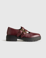 Italian Leather Lug Sole Mary Jane - US 5675