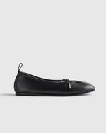 Italian Leather Keyhole Ballet Flat - US 0590