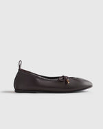 Italian Leather Keyhole Ballet Flat - US 1752