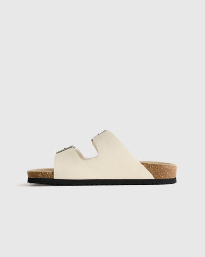 Nappa Leather Double Buckle Slide - US 5932