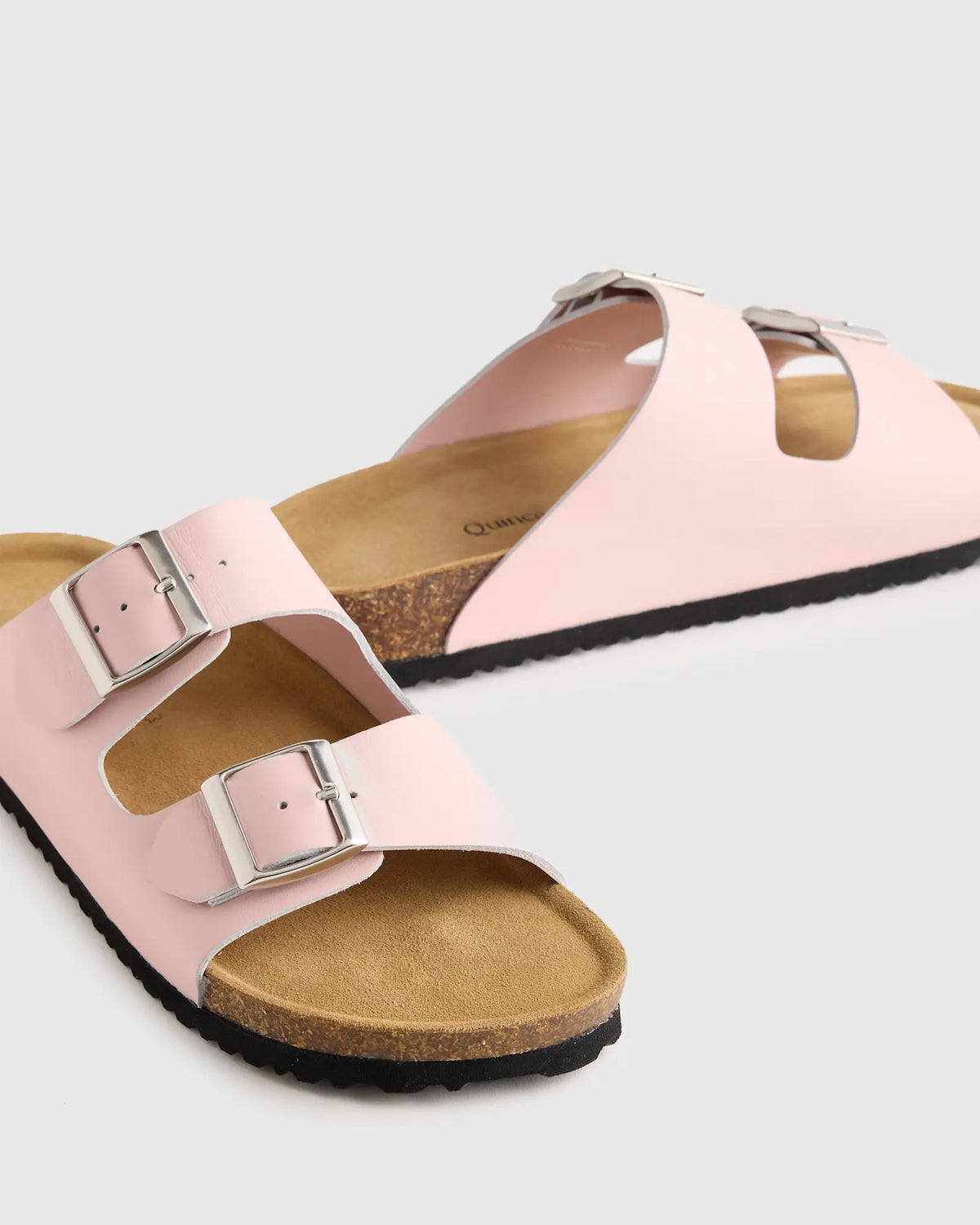 Nappa Leather Double Buckle Slide - US 5706