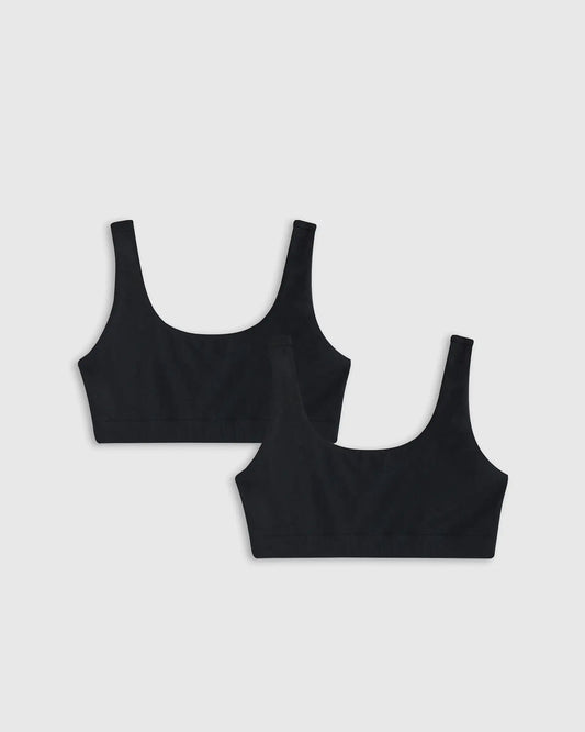 Organic Cotton Tank Bralette (2-pack) - US 7786