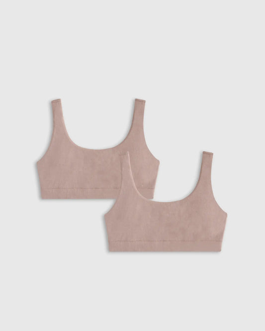 Organic Cotton Tank Bralette (2-pack) - US 8230