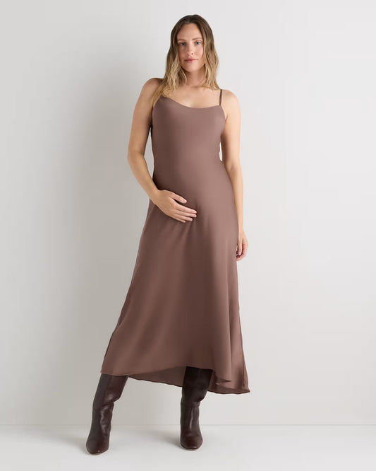 Washable Stretch Silk Maternity Slip Dress - US 4263