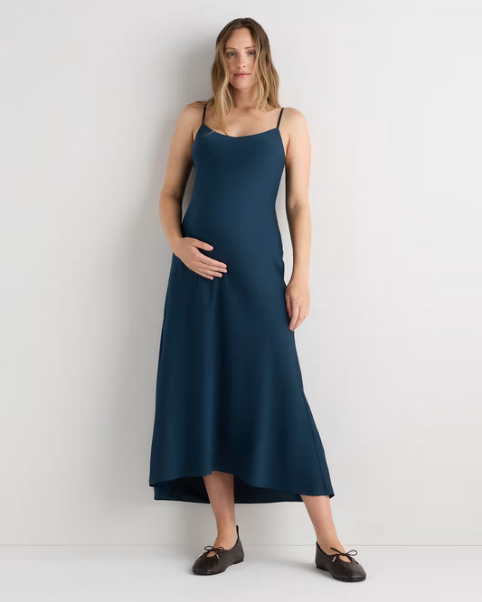 Washable Stretch Silk Maternity Slip Dress - US 4128