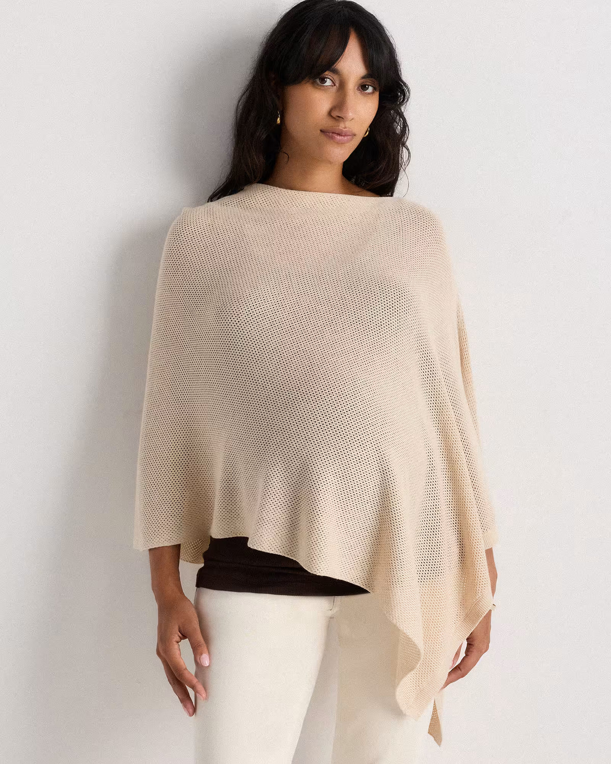 Lightweight Cotton Cashmere Nursing Shawl - US 7148