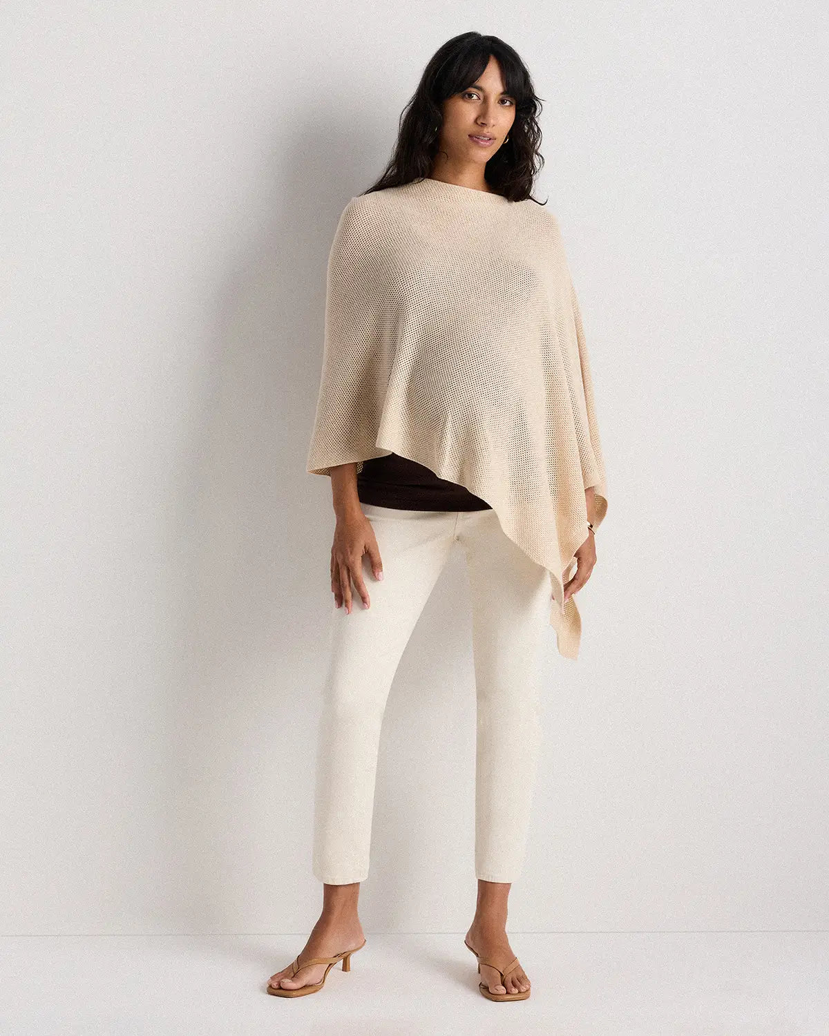 Lightweight Cotton Cashmere Nursing Shawl - US 7148