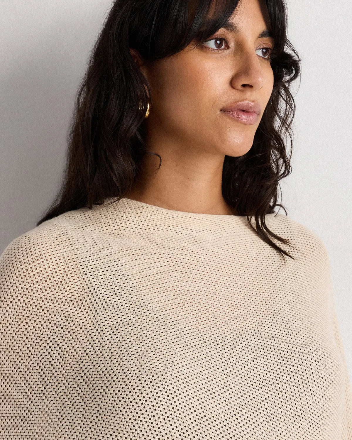 Lightweight Cotton Cashmere Nursing Shawl - US 7148