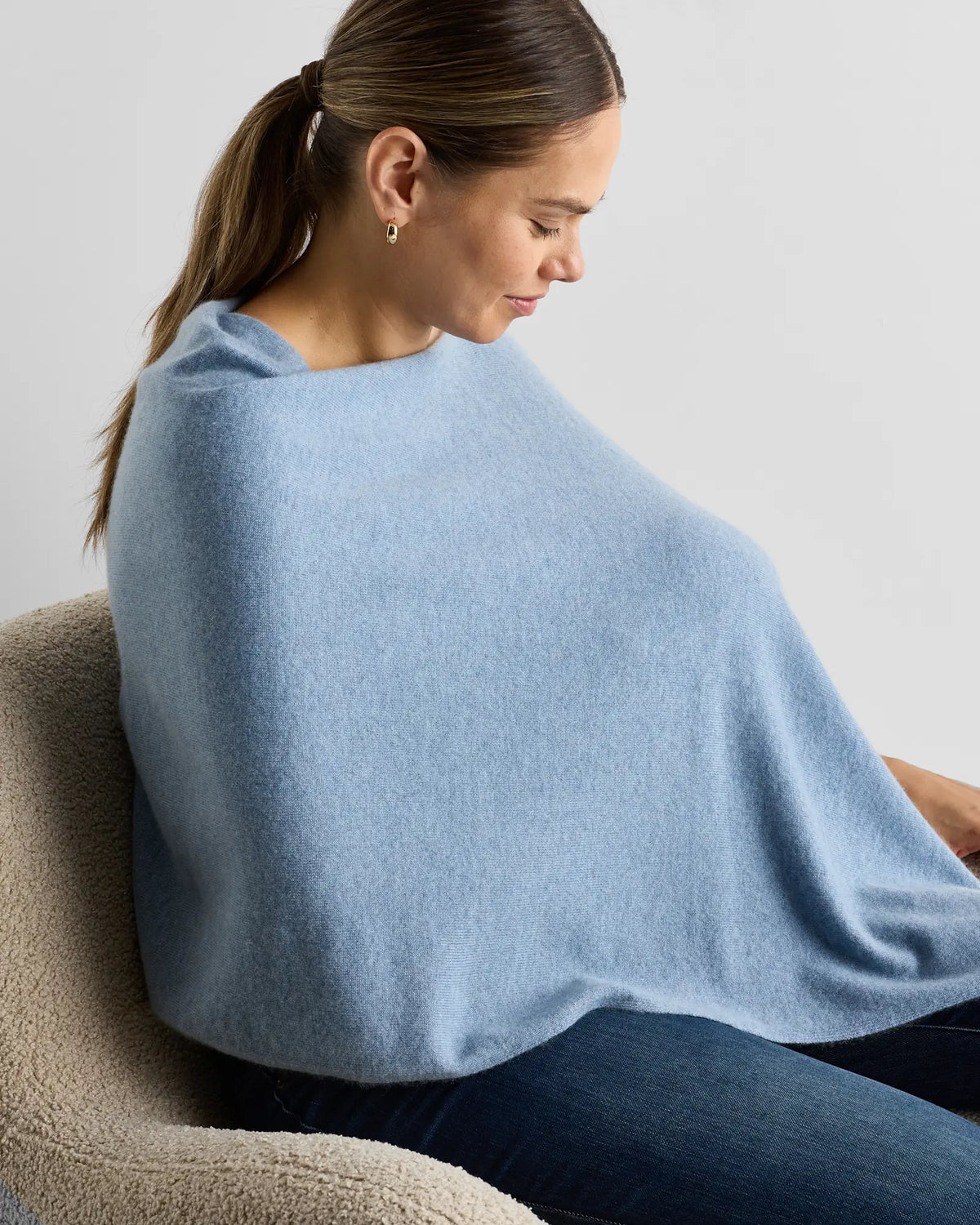 Mongolian Cashmere Nursing Shawl - US 1557