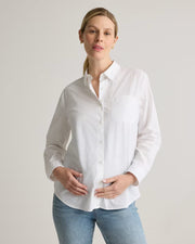 100% Organic Cotton Poplin Maternity Long Sleeve Shirt - US 0241