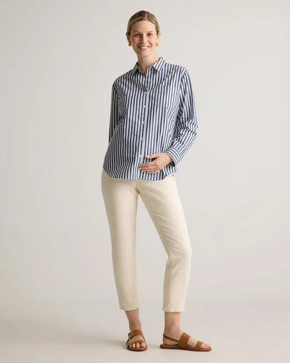 100% Organic Cotton Poplin Maternity Long Sleeve Shirt - US 5030