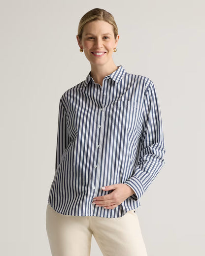 100% Organic Cotton Poplin Maternity Long Sleeve Shirt - US 5030