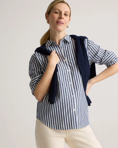 100% Organic Cotton Poplin Maternity Long Sleeve Shirt - US 5030