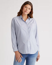 100% Organic Cotton Poplin Maternity Long Sleeve Shirt - US 7109