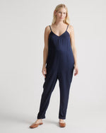 Washable Stretch Silk Maternity Jumpsuit - US 8172