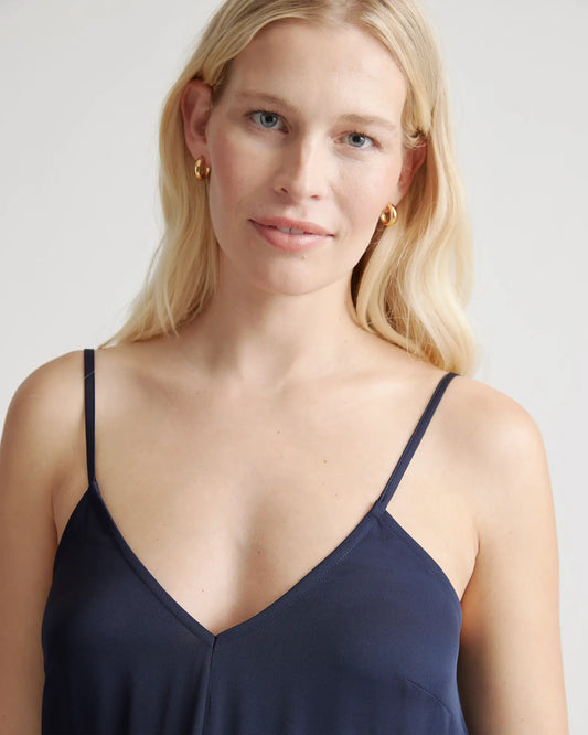 Washable Stretch Silk Maternity Jumpsuit - US 8172