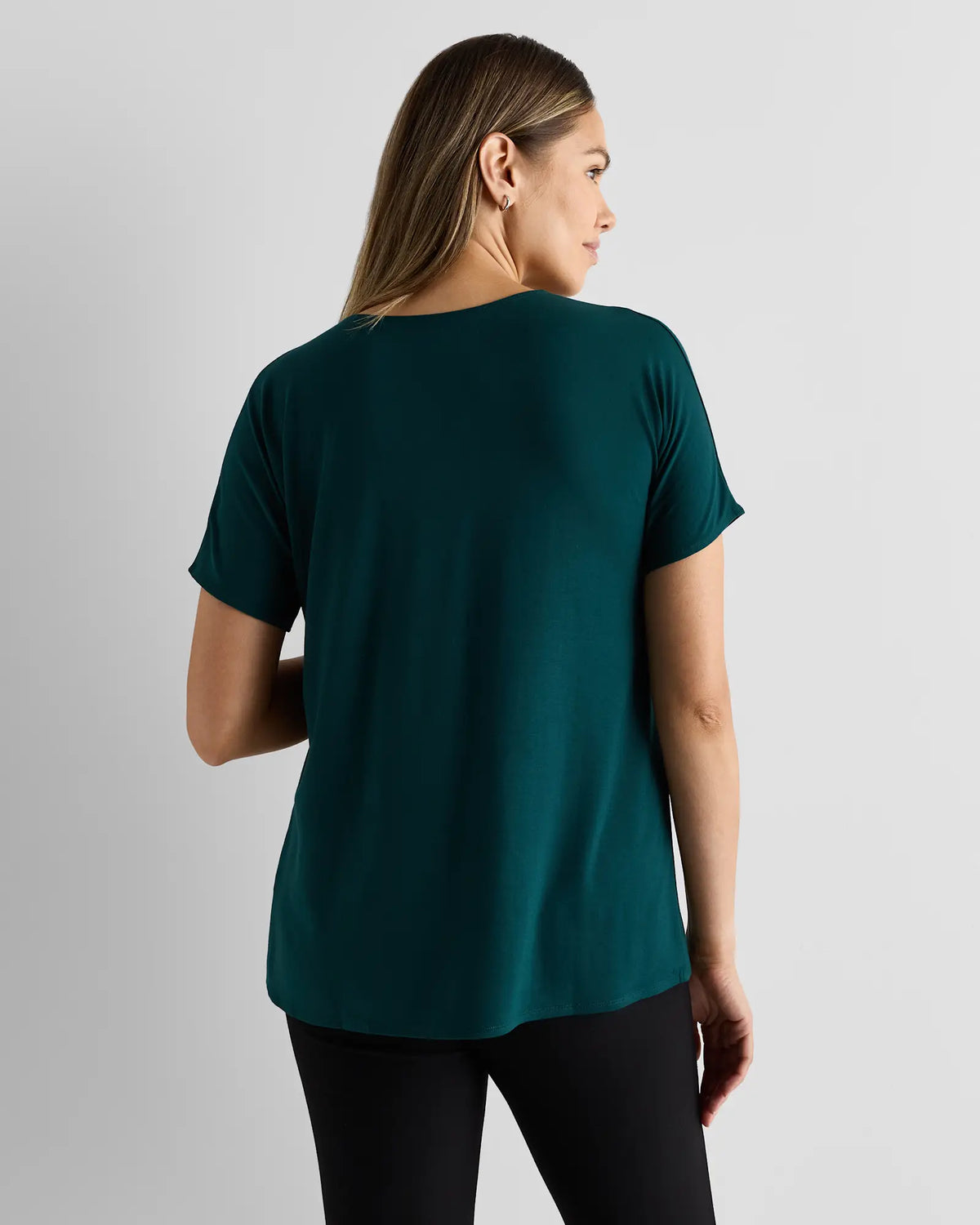 Bamboo Jersey Maternity Dolman Sleeve Tee (2-pack) - US 6092