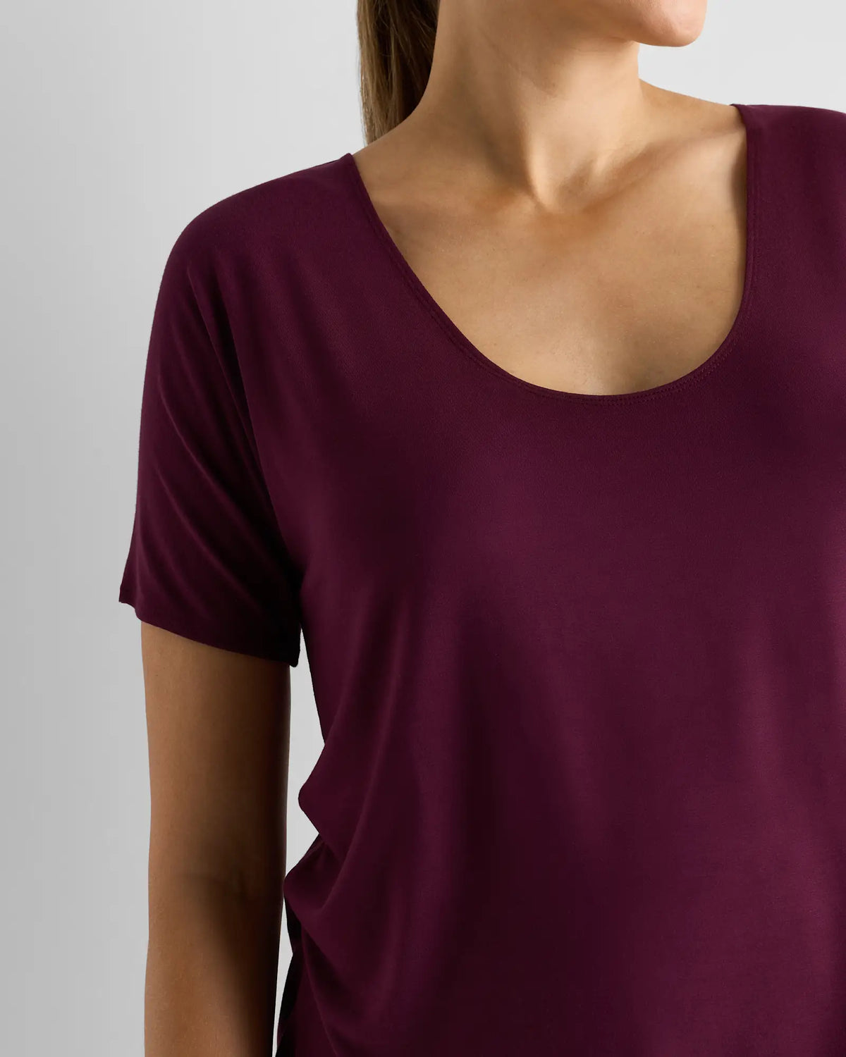 Bamboo Jersey Maternity Dolman Sleeve Tee (2-pack) - US 6092