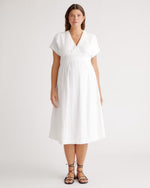 Organic Cotton Gauze Maternity Midi Dress - US 6357