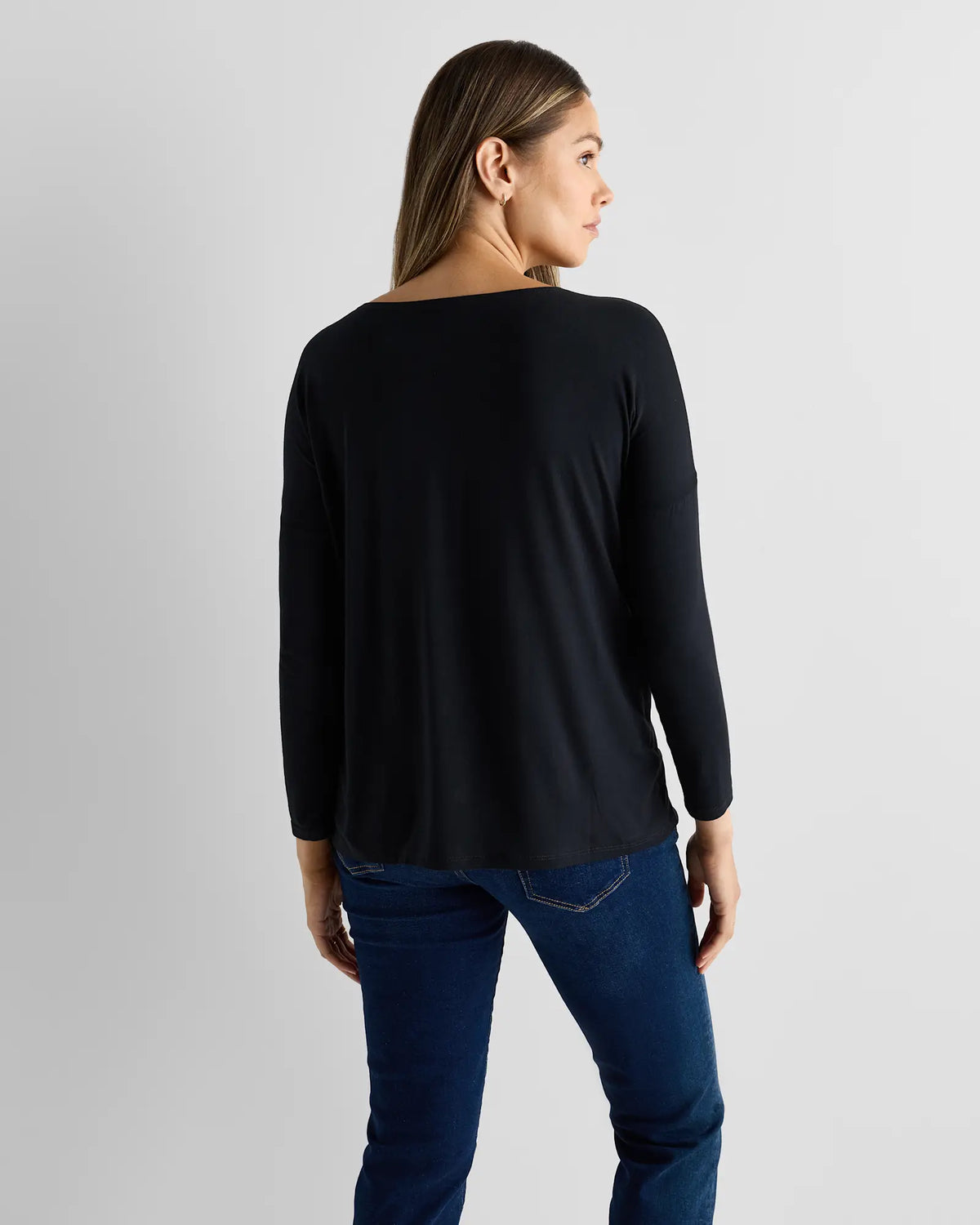 Bamboo Jersey Maternity Long Sleeve Tee (2-pack) - US 4154