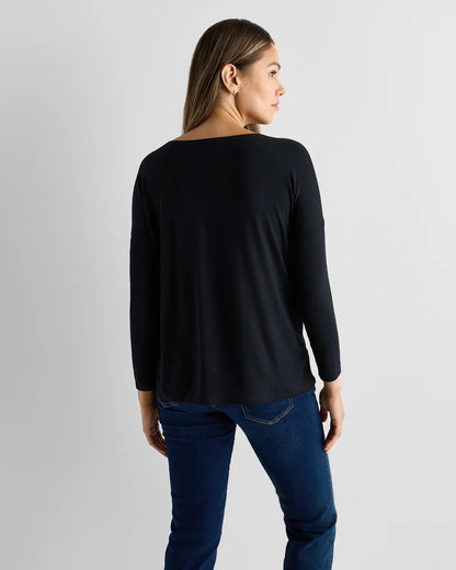Bamboo Jersey Maternity Long Sleeve Tee (2-pack) - US 4154