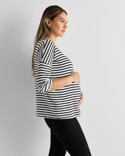 Bamboo Jersey Maternity Long Sleeve Tee (2-pack) - US 4154