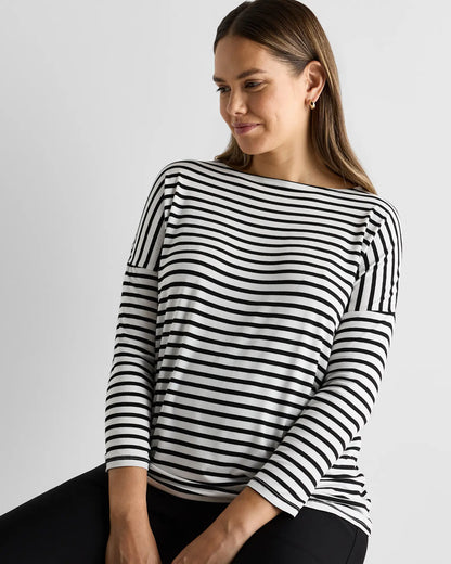 Bamboo Jersey Maternity Long Sleeve Tee (2-pack) - US 4154