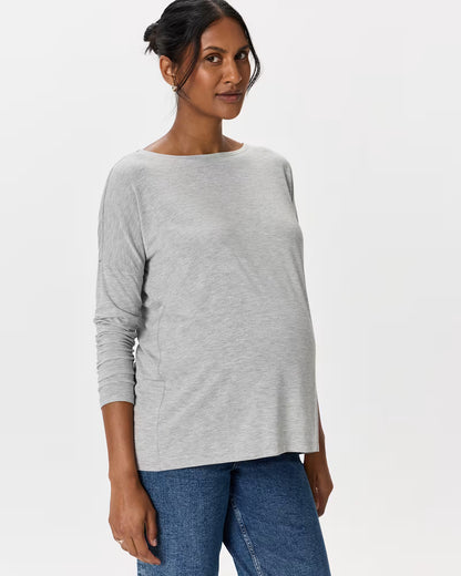 Bamboo Jersey Maternity Long Sleeve Tee (2-pack) - US 0288