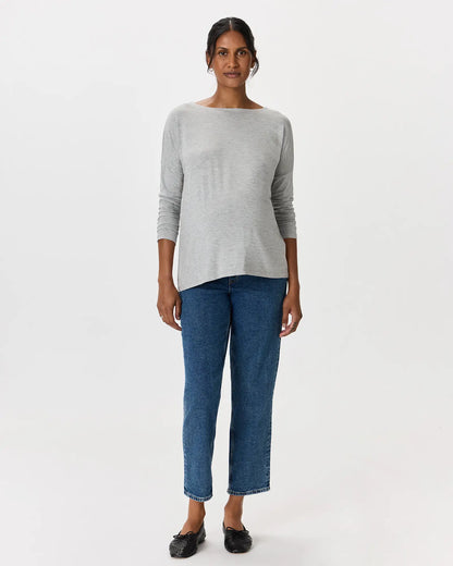 Bamboo Jersey Maternity Long Sleeve Tee (2-pack) - US 0288