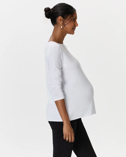 Bamboo Jersey Maternity Long Sleeve Tee (2-pack) - US 0288