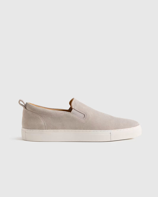 Italian Calfskin Suede Slip-On Sneaker - US 0172