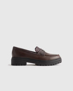 Italian Leather Lug Sole Loafer - US 5337