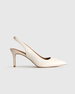 Italian Leather Slingback 75mm Heel - US 9500