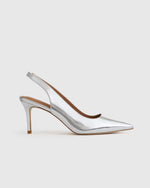 Italian Leather Slingback 75mm Heel - US 8382