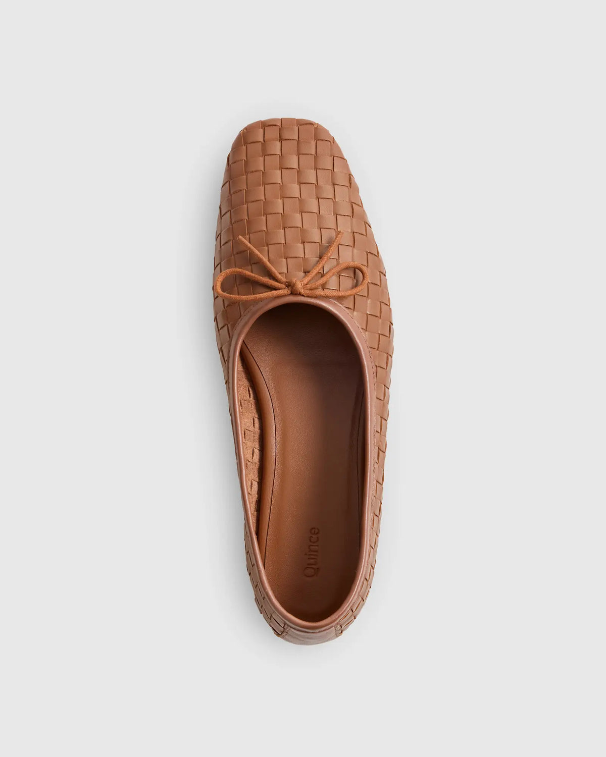 Italian Leather Handwoven Square Toe Ballet Flat - US 2286