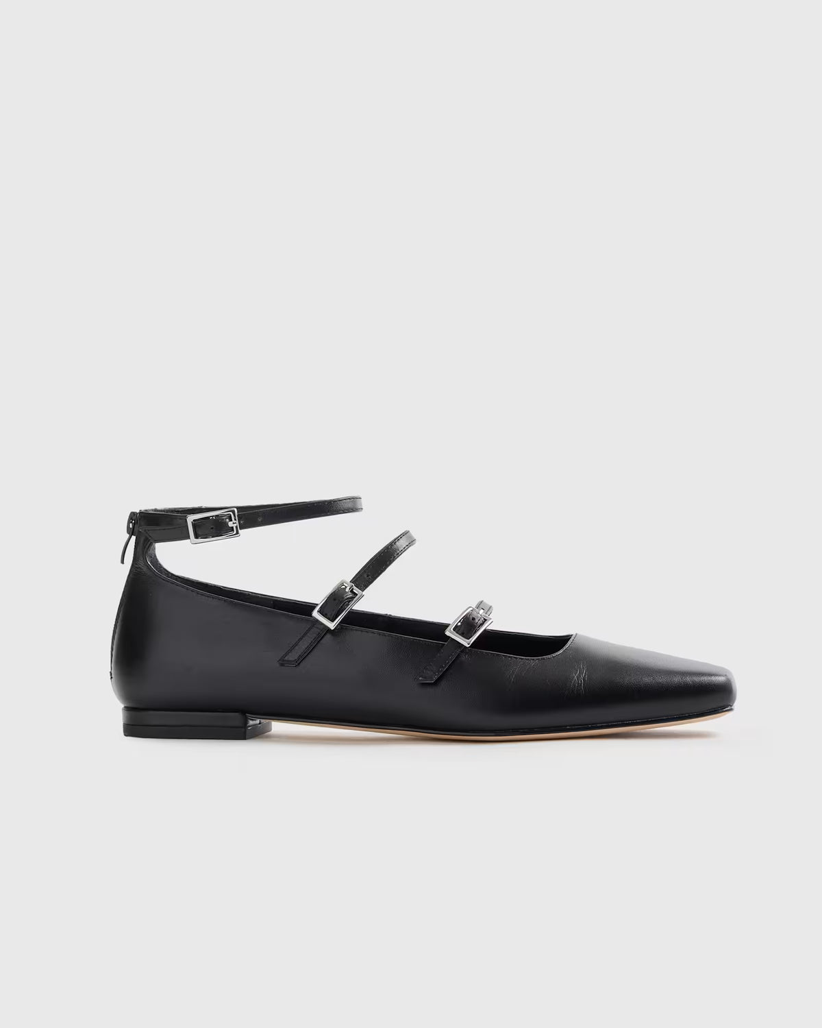 Italian Leather Strappy Ballet Flat - US 3049