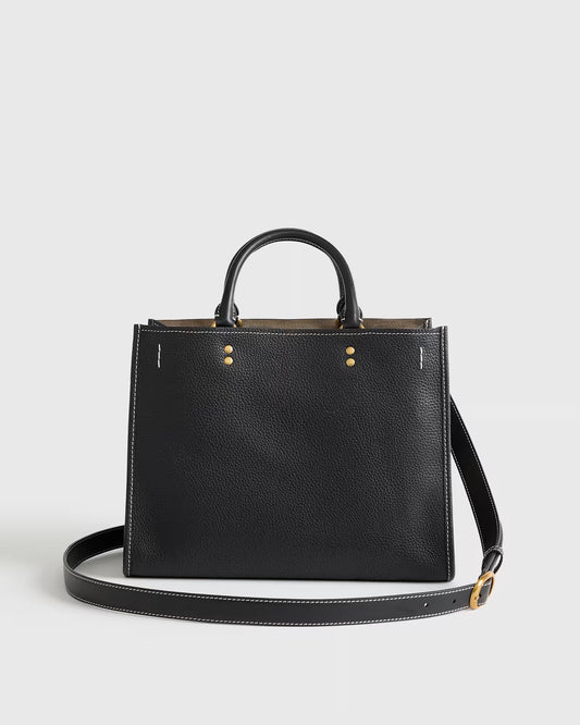 Italian Leather Medium Convertible Satchel - US 7287