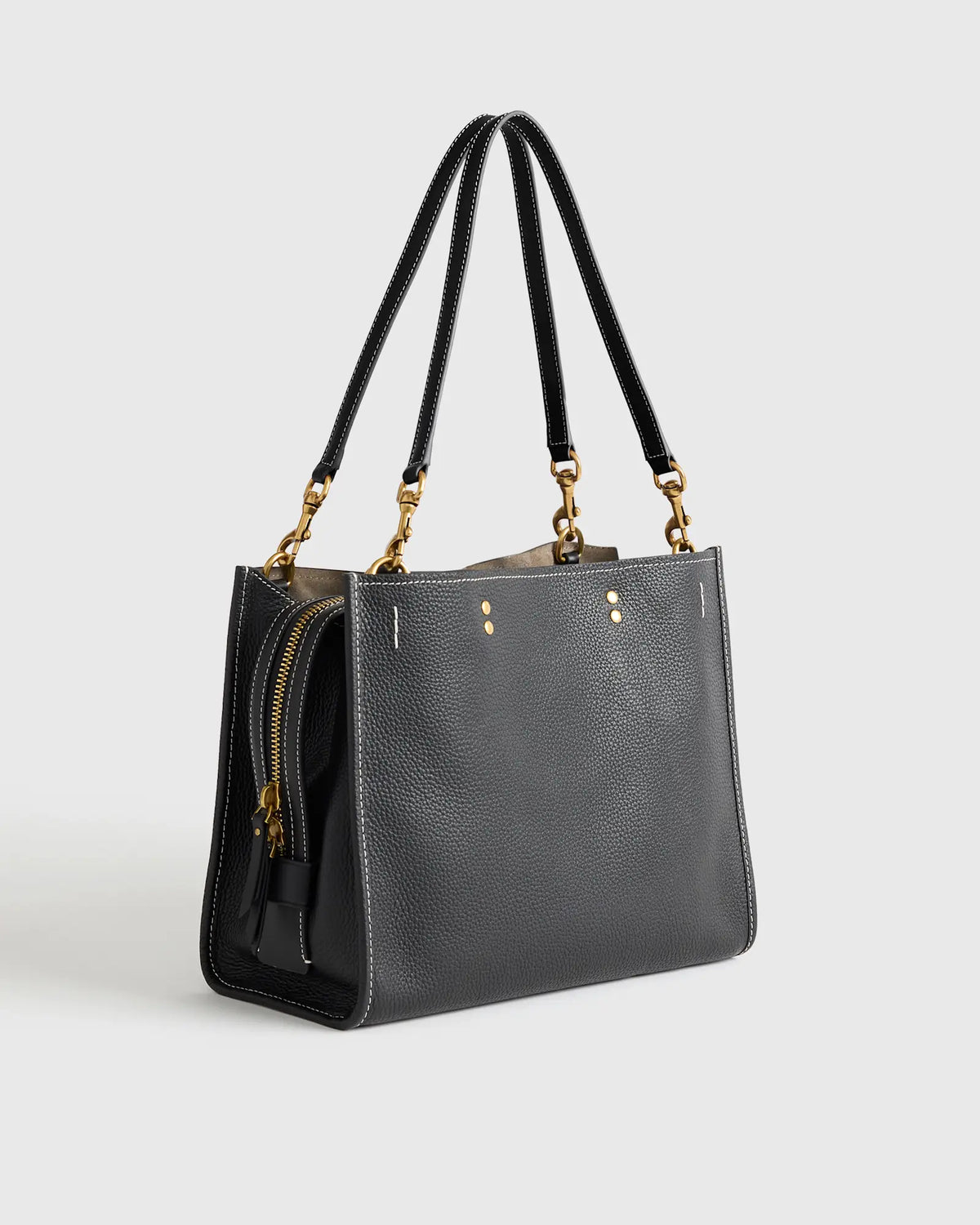 Italian Leather Medium Convertible Satchel - US 7287