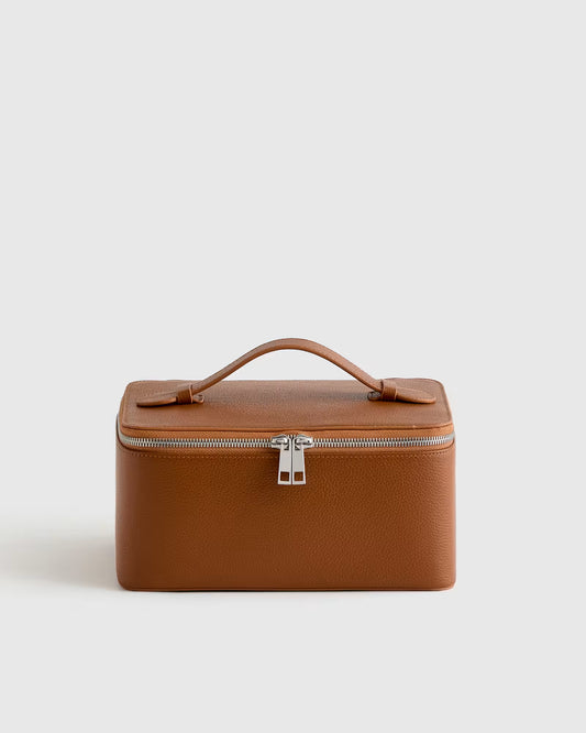 Italian Leather Travel Cosmetic Case - US 2362