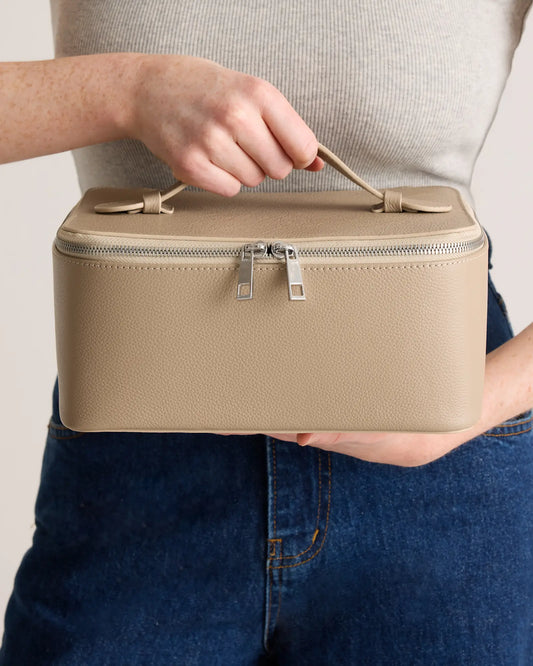 Italian Leather Travel Cosmetic Case - US 0440