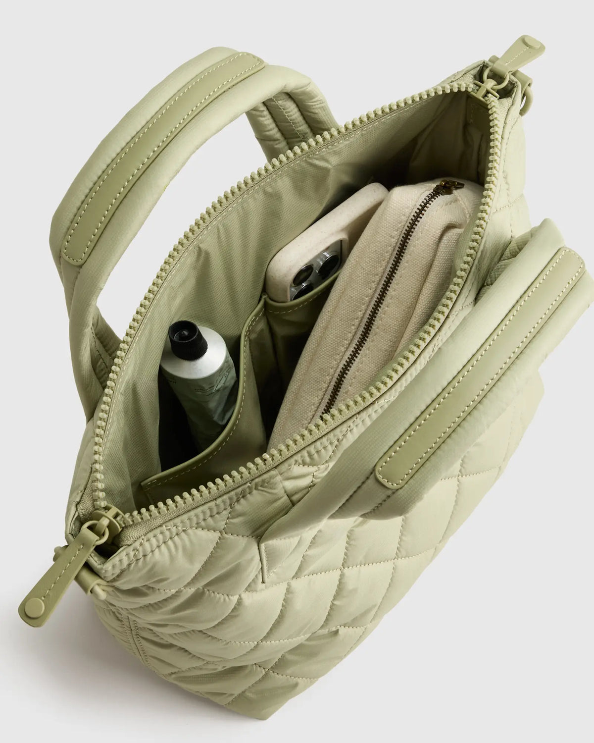 Transit Quilted Small Crossbody Tote - US 6818