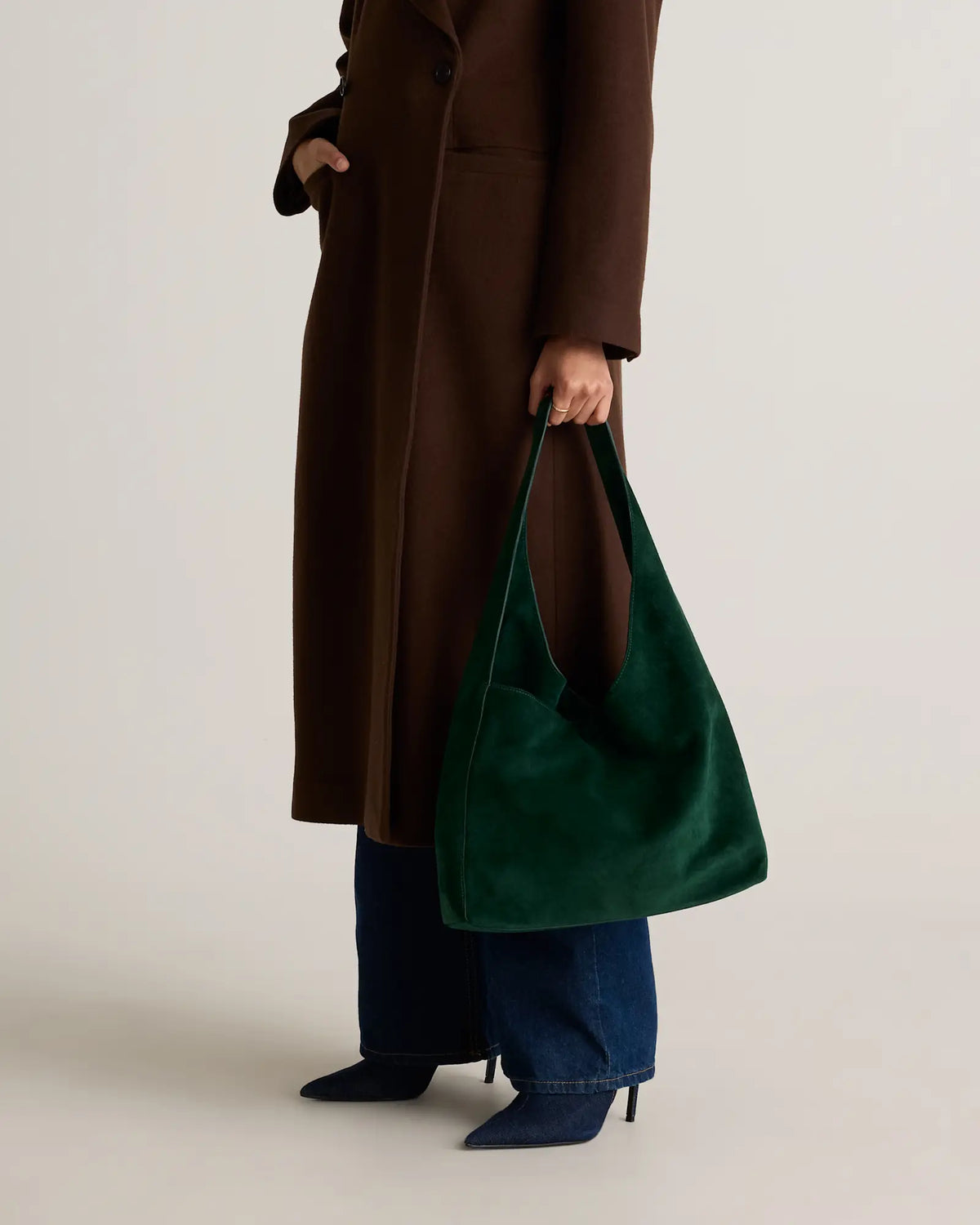 Esme Suede Shoulder Bag - US 7636