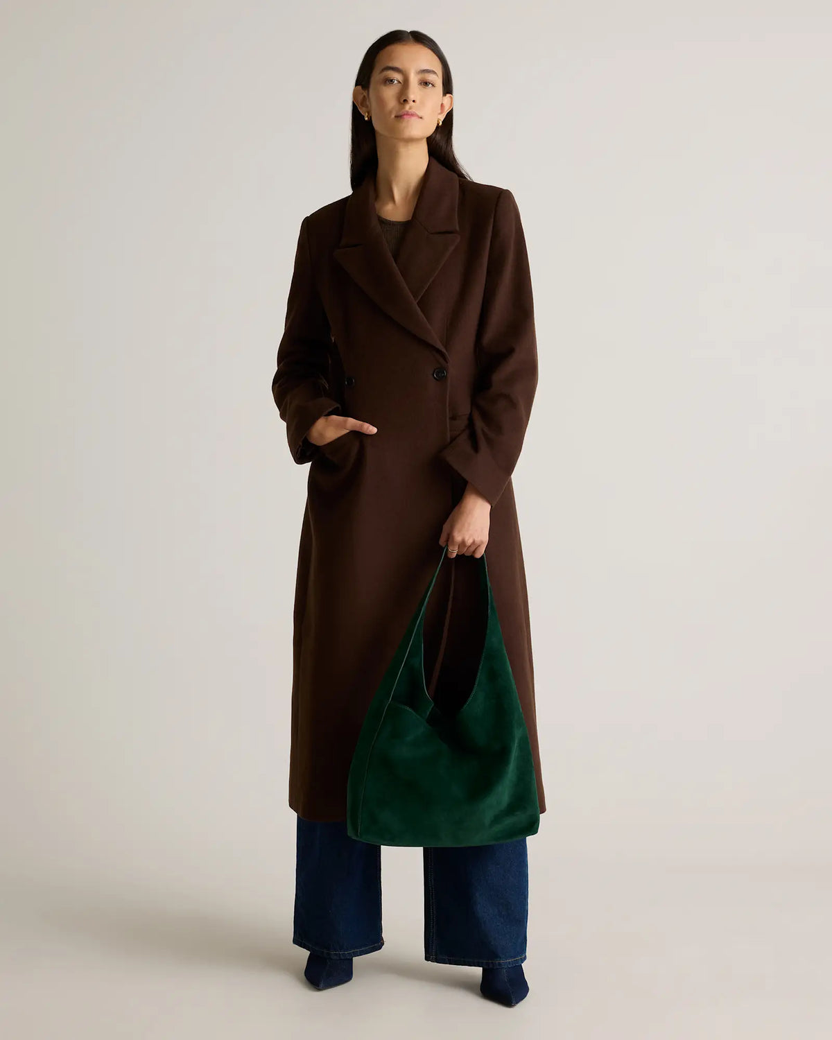 Esme Suede Shoulder Bag - US 7636
