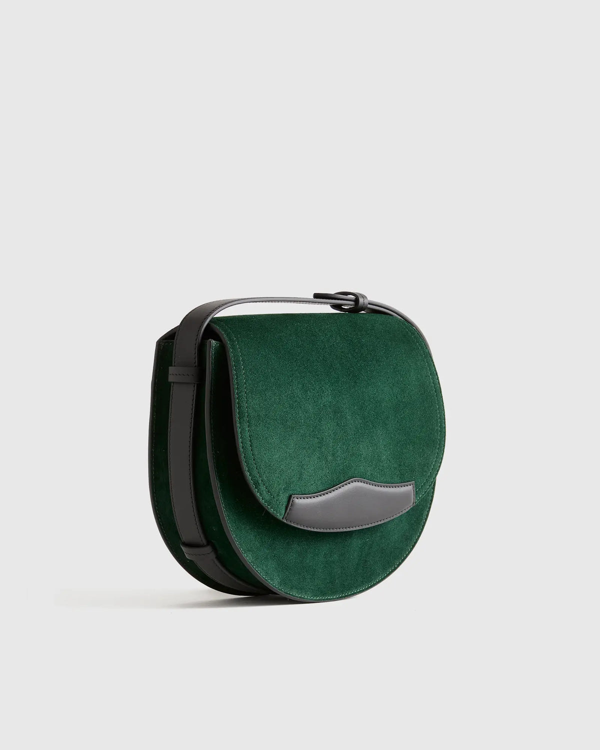 Italian Suede Saddle Bag - US 6967