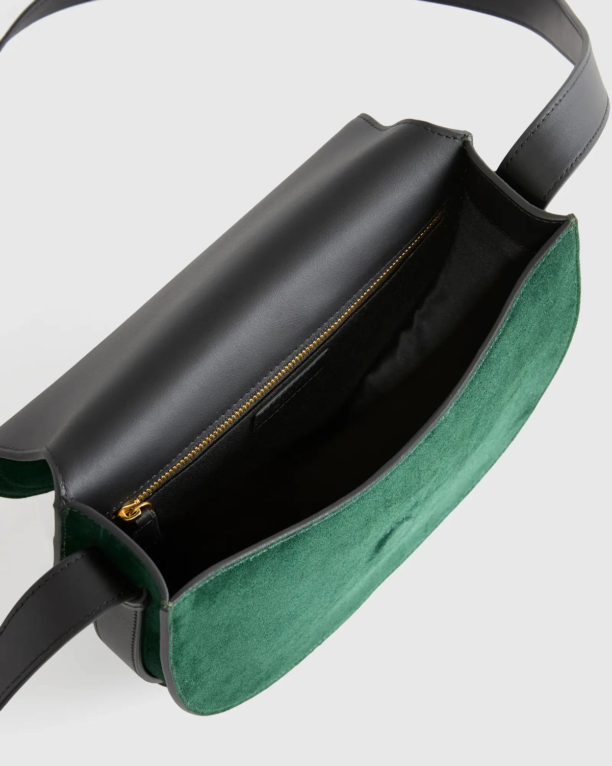Italian Suede Saddle Bag - US 6967