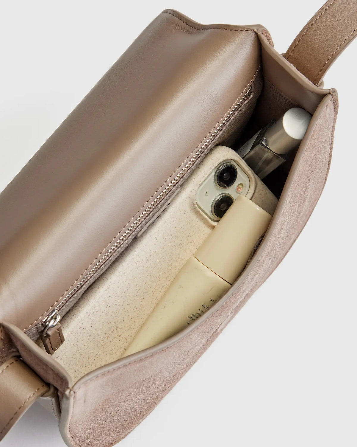 Italian Suede Saddle Bag - US 4505